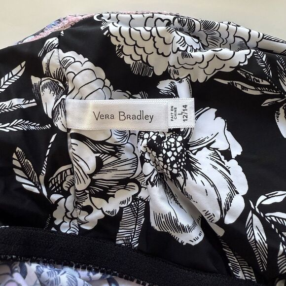 Vera Bradley Floral Halter Tankini Swimsuit 2-Piece Women’s Size L (12/14) - Picture 6 of 7